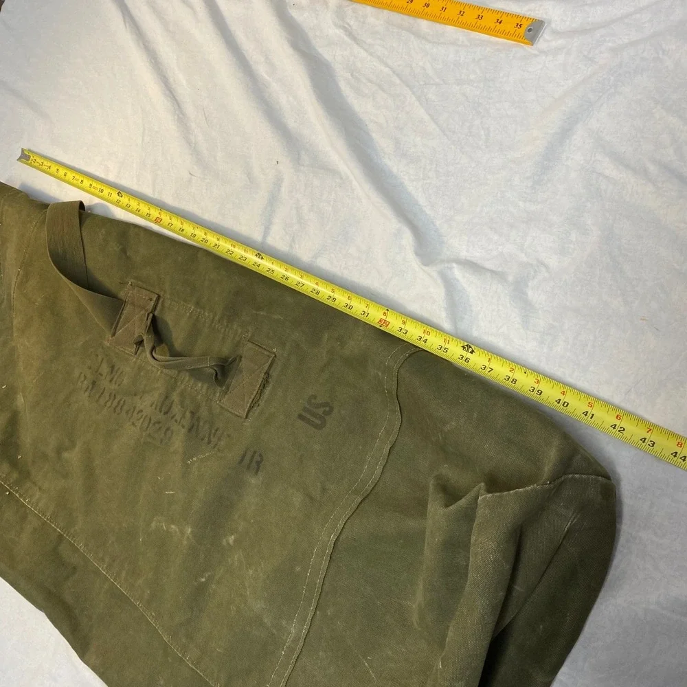 Vintage US Army Canvas Sea Bag Duffel Korean Vietnam Era‎ RA18842029